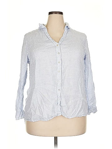 Sigrid Olsen 3/4 Sleeve Button-Down Shirt (view 1)