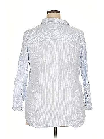 Sigrid Olsen 3/4 Sleeve Button-Down Shirt (view 2)