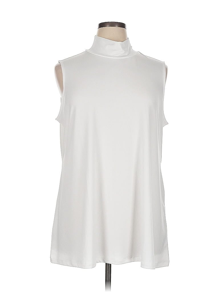 Susan Graver White Casual Dress Size 1X - photo 1