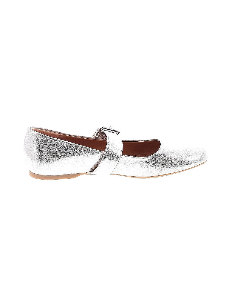 DV by Dolce Vita Metallic Silver Flats Size 9 - photo 1