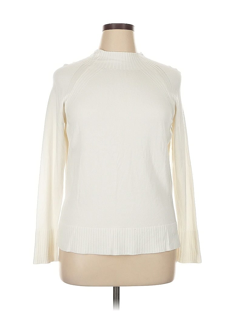 Pre-owned Tribal Turtleneck Sweater In White