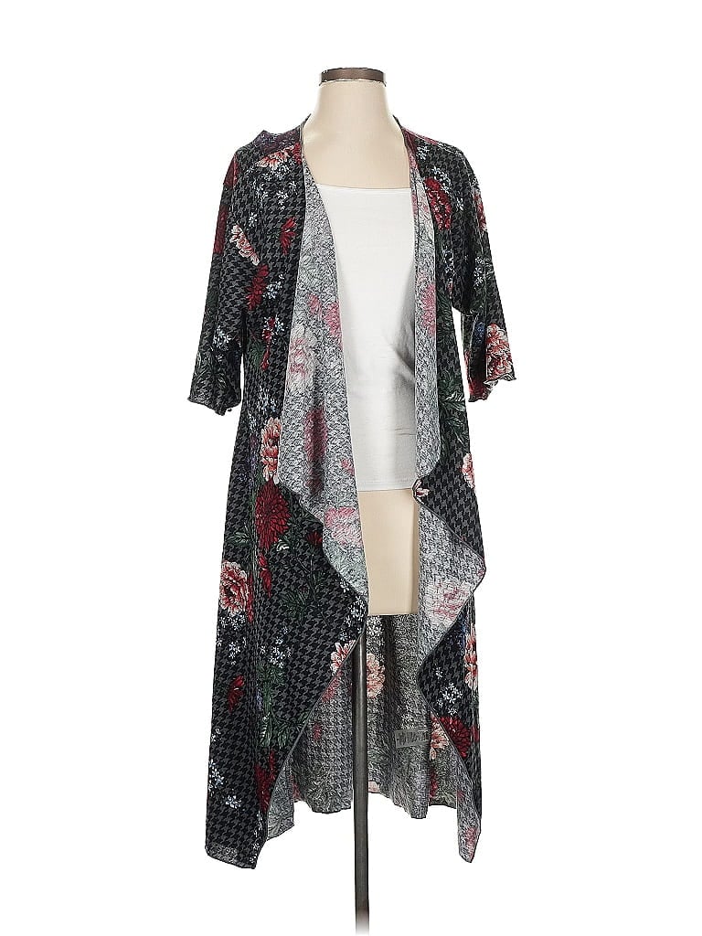 Pre-owned Lularoe Kimono In Black
