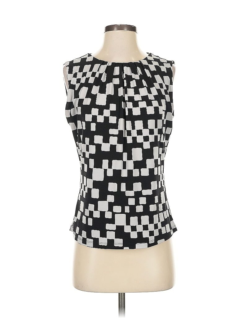 Pre-owned Calvin Klein Sleeveless Blouse In Black