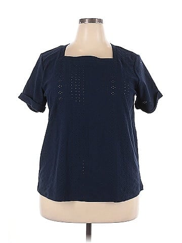 Liz Claiborne Short Sleeve Blouse (view 1)