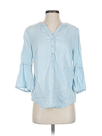 Chico's 3/4 Sleeve Button-Down Shirt (view 1)