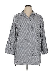 Lafayette 148 New York 3/4 Sleeve Button Down Shirt