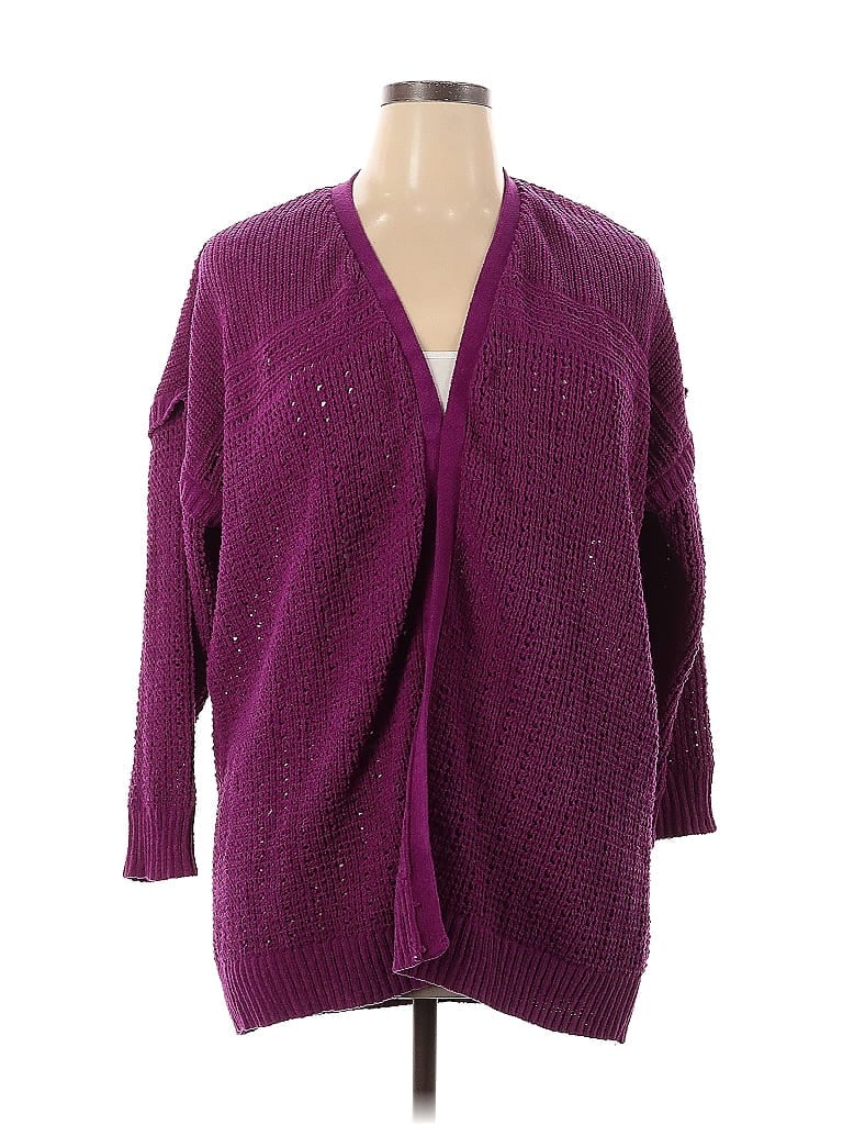 Terra & Sky Purple Cardigan Size 1X - photo 1