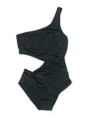 Solid & Striped One Piece Swimsuit