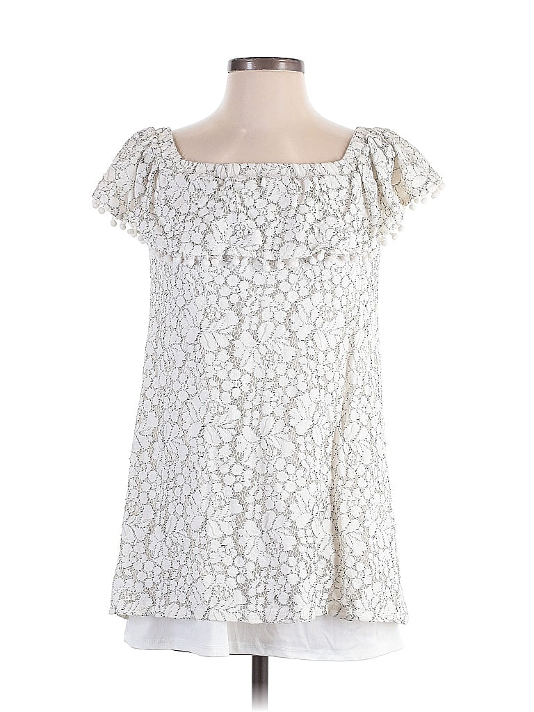 Pre-owned Lily Rose Casual Dress In White