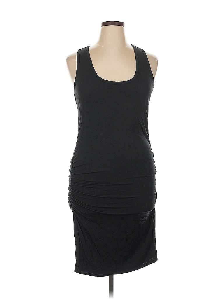 Venus Solid Black Cocktail Dress Size XL - photo 1