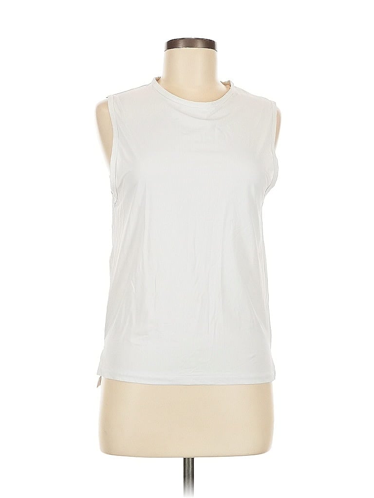 Pre-owned Lularoe Sleeveless T-shirt In White