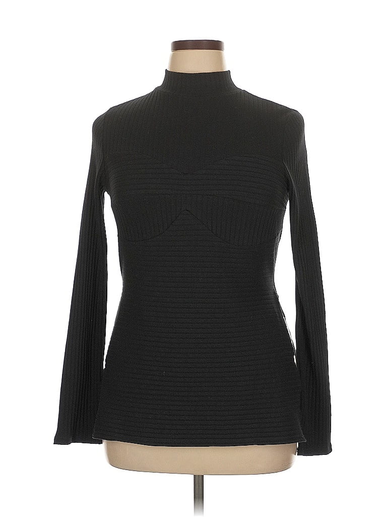 Pre-owned Fashion Nova Turtleneck Sweater In Black