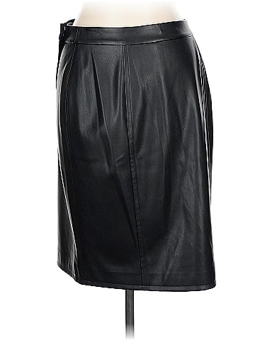 Elie Tahari Faux Leather Skirt (view 2)