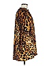 Meritt Animal Print Brown Long Sleeve Top Size M - photo 3