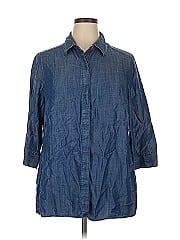 Foxcroft 3/4 Sleeve Button Down Shirt