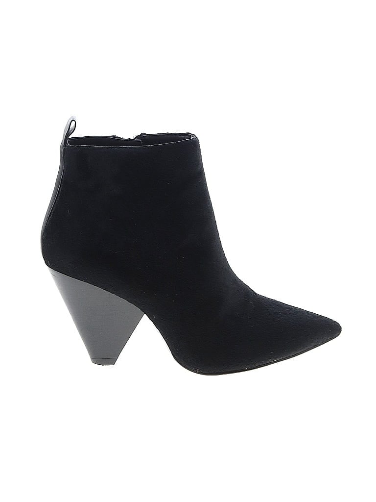 Pre-owned Pure Navy Ankle Boots In Black