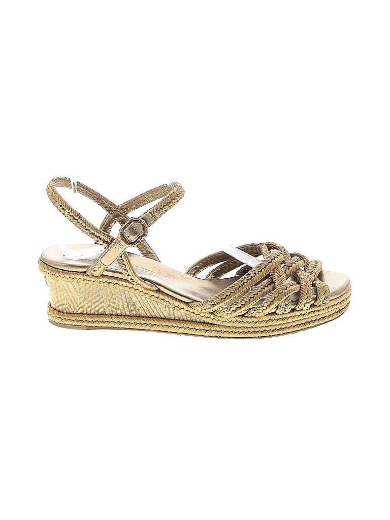 Chanel Gold Wedges Size EU 38 1/2 - photo 1
