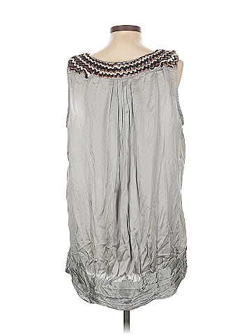 Tracy Porter Sleeveless Silk Top (view 2)