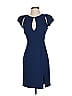 Black Halo Solid Blue Cocktail Dress Size 2 - photo 1