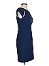 Black Halo Solid Blue Cocktail Dress Size 2 - photo 4
