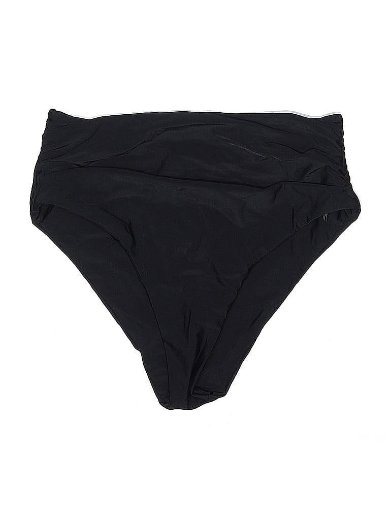 Zaful Solid Black Swimsuit Bottoms Size M - photo 1