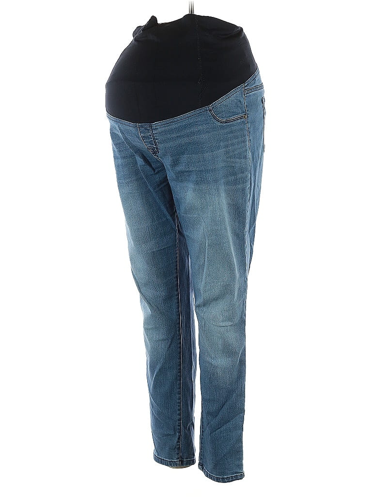 Isabel Maternity Blue Jeans Size 12 - photo 1