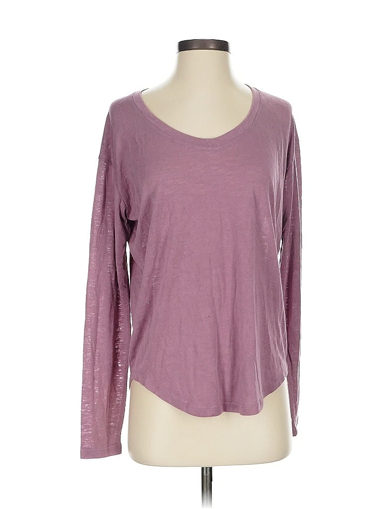 Pre-owned Athleta Long Sleeve T-shirt In Pink
