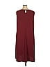 Catherines Solid Burgundy Casual Dress Size 1X - photo 2