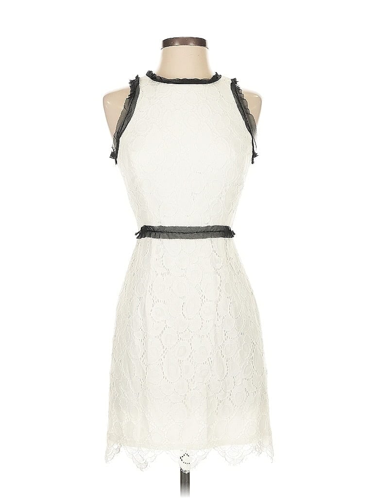 Pre-owned An Original Milly Of New York Cocktail Dress In White