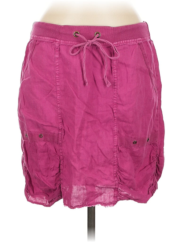 XCVI 100% Linen Pink Casual Skirt Size M - photo 1
