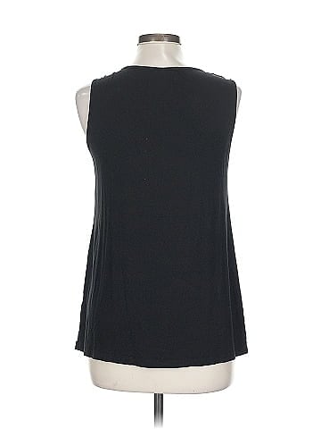 August Silk Sleeveless T-Shirt (view 2)