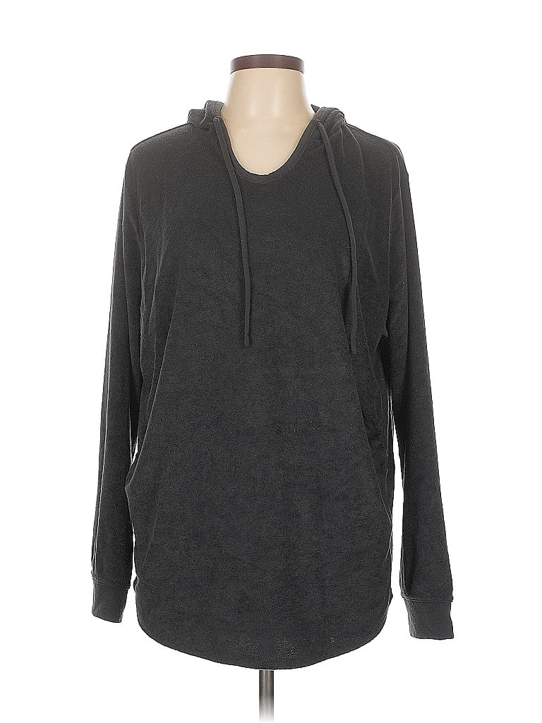 Pre-owned Z By Zella Pullover Hoodie In Black