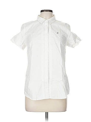 Tommy Hilfiger White Short Sleeve Button-Down Shirt (view 1)
