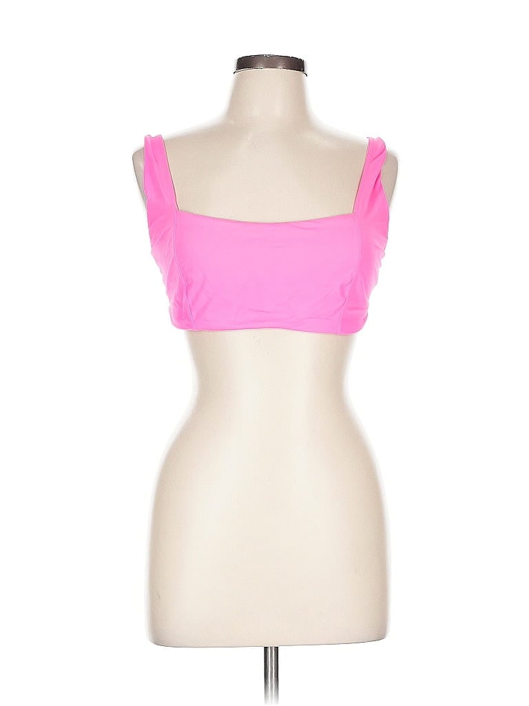Pre-owned Andie Tube Top Pink Strapless Neckline Tops