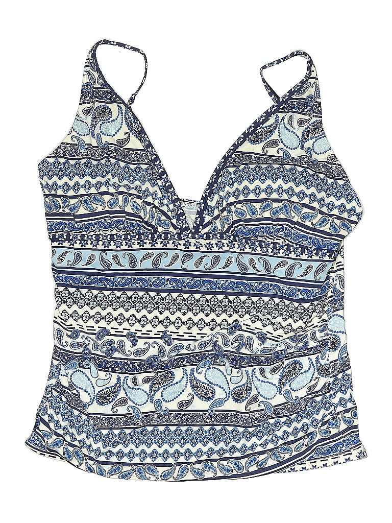 Tommy Bahama Paisley Blue Swimsuit Top Size XL - photo 1
