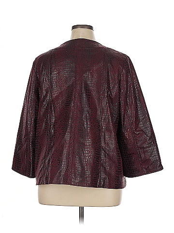 Susan Graver Faux Leather Jacket (view 2)