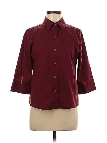Foxcroft 3/4 Sleeve Button-Down Shirt (view 1)