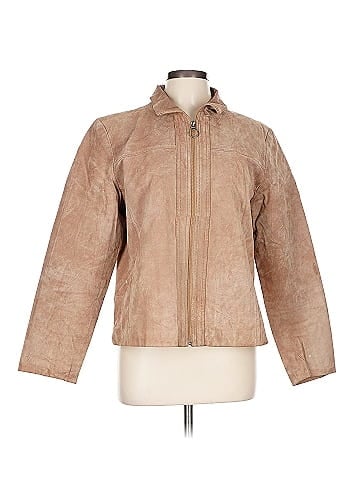 Christopher & Banks Brown Classic Jacket with Zip (view 1)