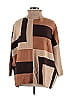Joseph A. Color Block Brown Turtleneck Sweater Size XL - photo 1