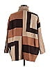 Joseph A. Color Block Brown Turtleneck Sweater Size XL - photo 2