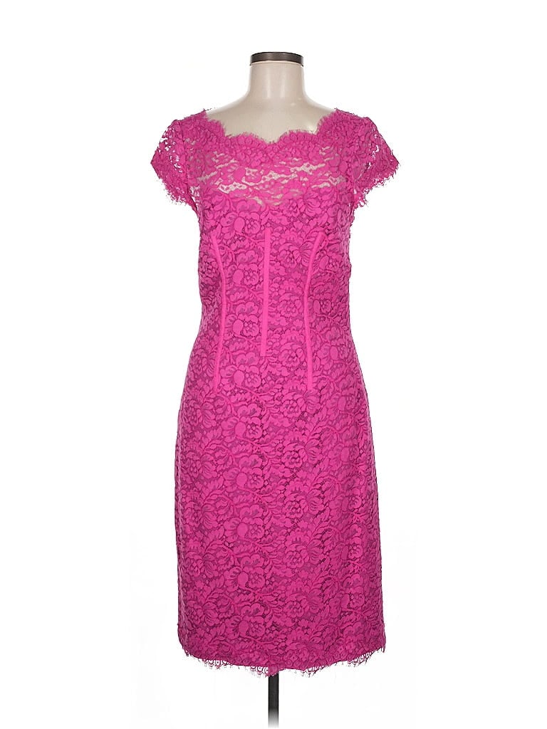 ML Monique Lhuillier Pink Cocktail Dress Size 8 - photo 1