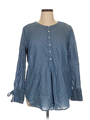 Ann Taylor LOFT Long Sleeve Blouse (view 1)