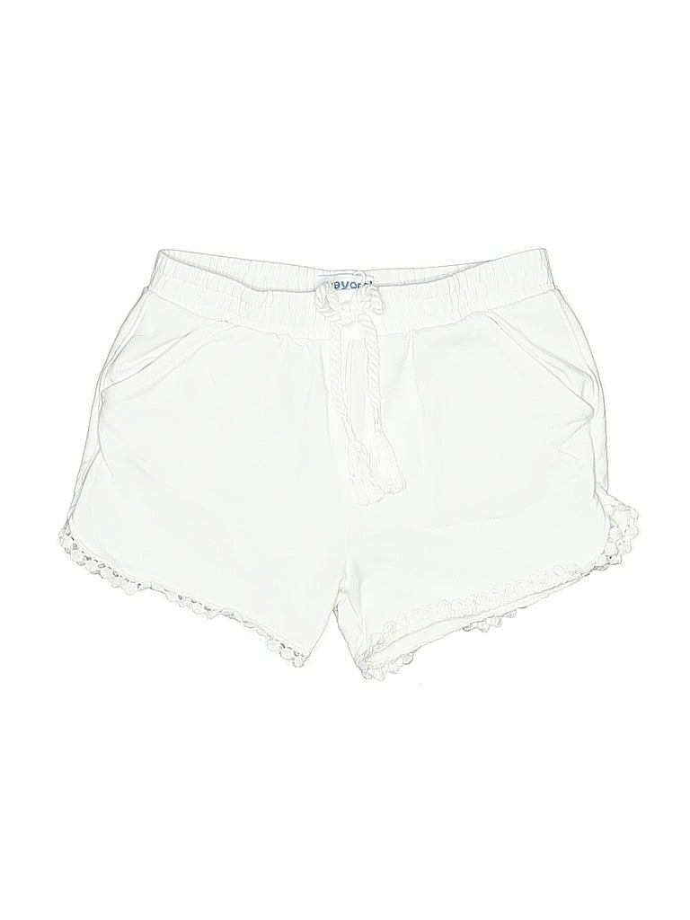 Mayoral White Shorts Size 4 - photo 1