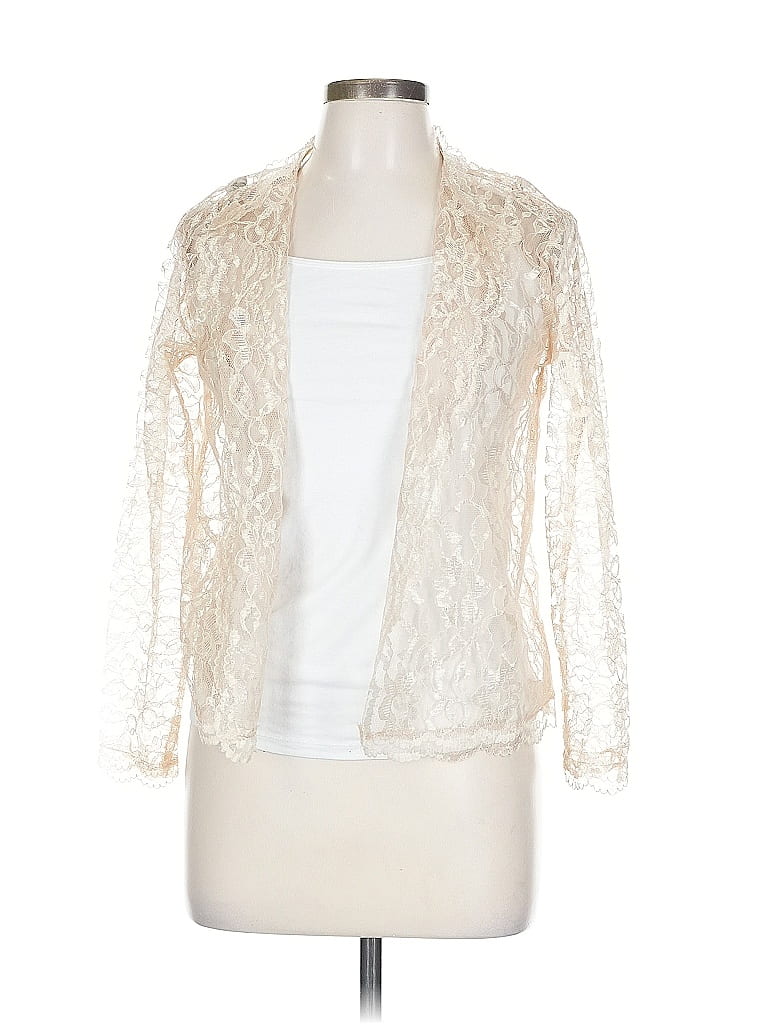 Pre-owned Unbranded Cardigan Sweater In White