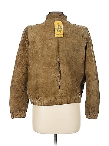 WINLIT Brown 1990s Suede Jacket with Snap Buttons (view 2)