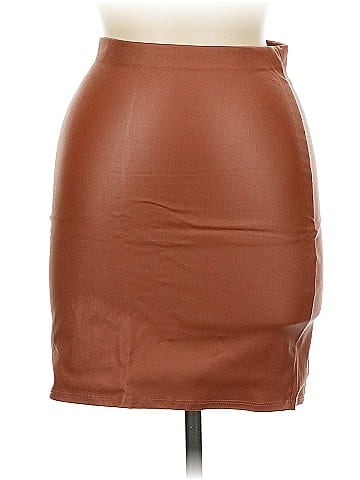 Windsor Faux Leather Skirt (view 1)