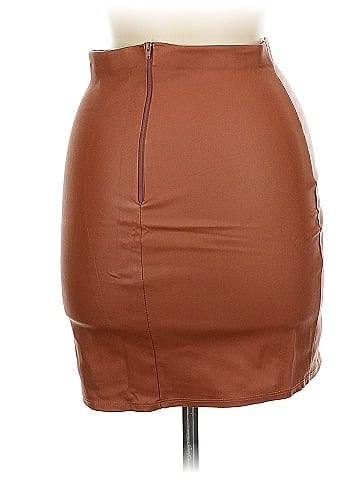 Windsor Faux Leather Skirt (view 2)