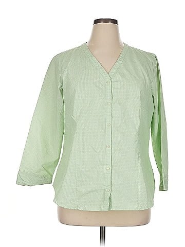 Riders by Lee 3/4 Sleeve Button-Down Shirt (view 1)