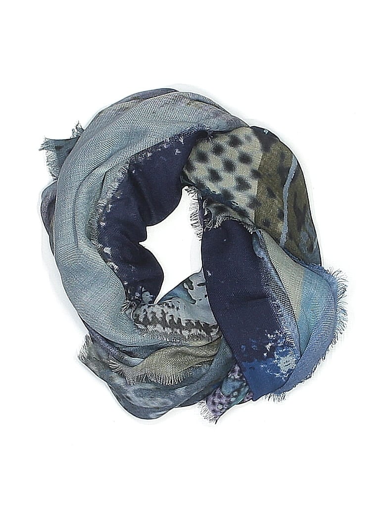 Pre-owned Assorted Brands Scarf In Blue
