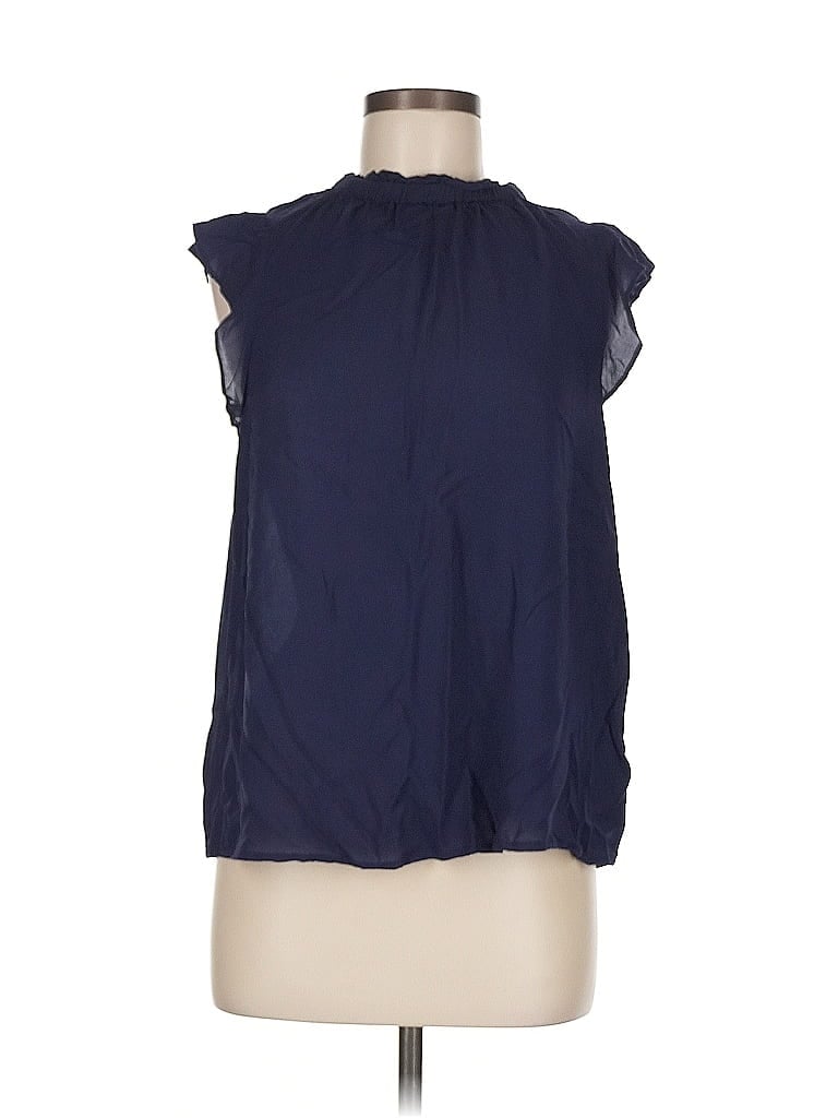 Pre-owned Gap Sleeveless Blouse In Blue